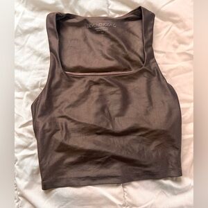 Beyond Yoga Chocolate Brown Crop
